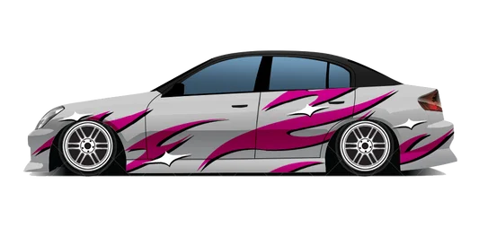 "Pink/White Tribal" Decal