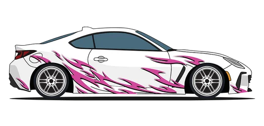 "Pink Flame" Decal
