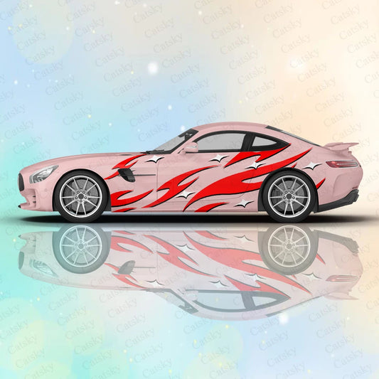 "Red/White Tribal" Decal