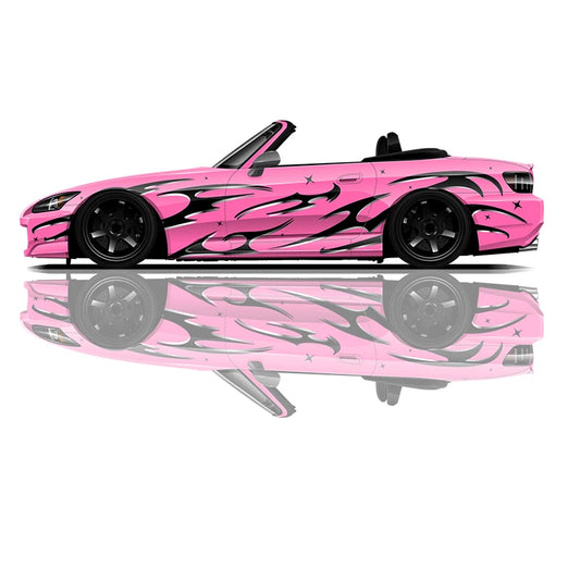 "Black/Silver Tribal" Decal
