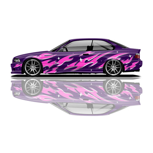"Pink/Silver Tribal" Decal