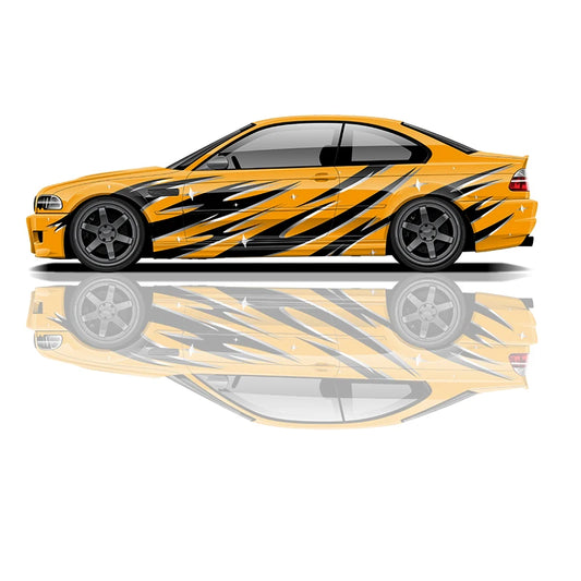 "Black/Silver Lightning" Decal