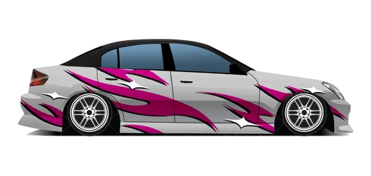 "Pink/White Tribal" Decal