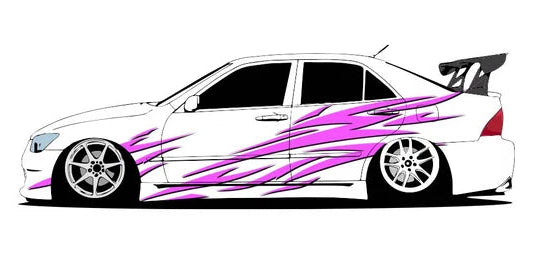 "Purple Lightning" Decal